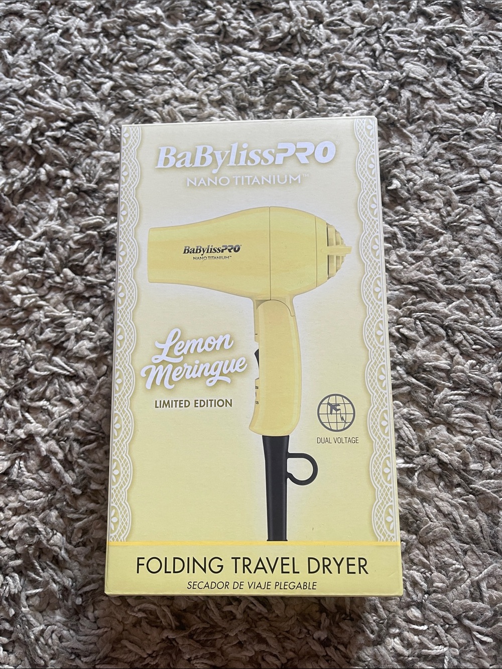 LEMON MERINGUE BABYLISSPRO HAIR DRYER!!